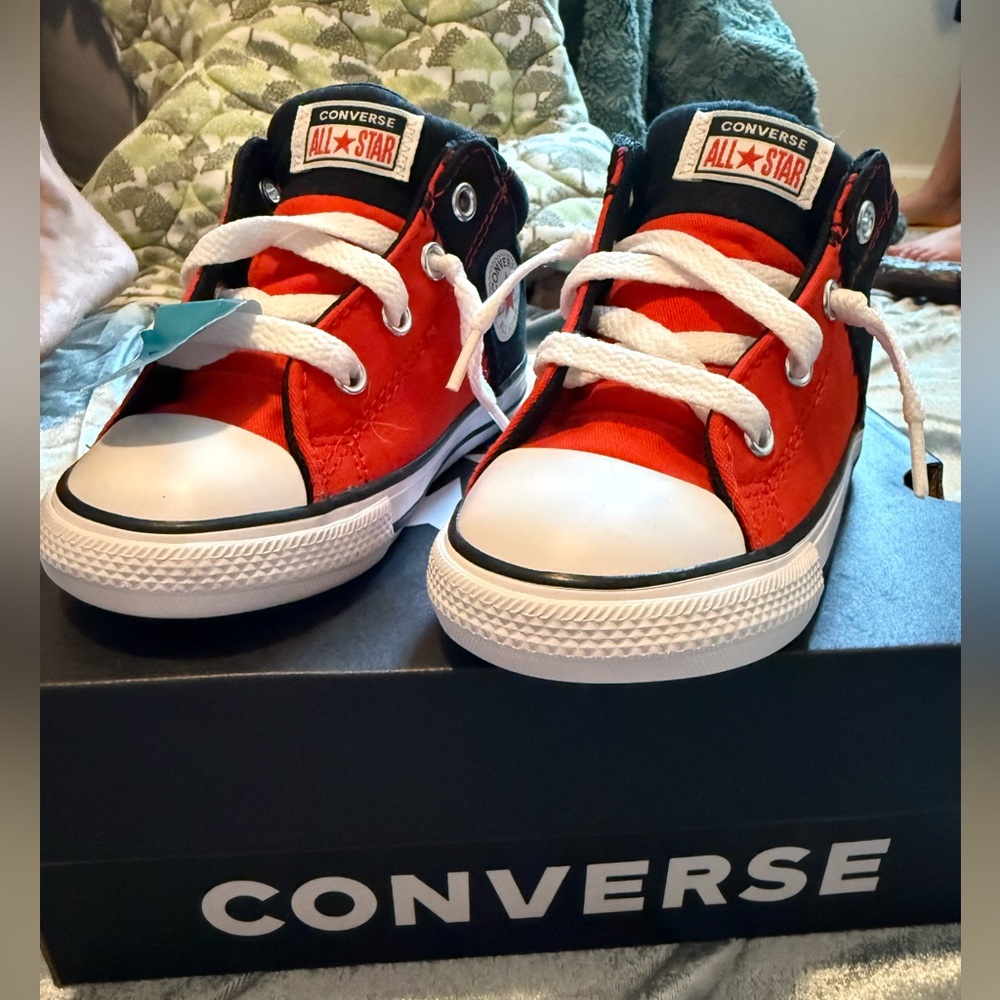 Converse Kids Bright Red Sneakers